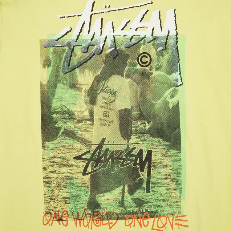 Stussy Gear One World One Love Tee Light Yellow
