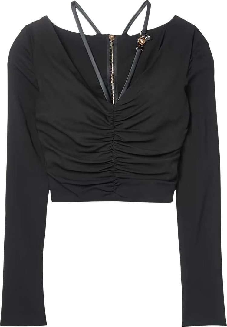 Versace Long-Sleeve Top 'Black' | GOAT
