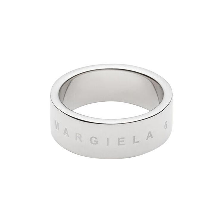 Maison Margiela Logo Ring - Polished Palladio