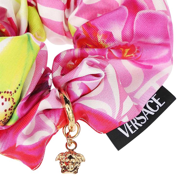 Versace Scrunchie WhitePink