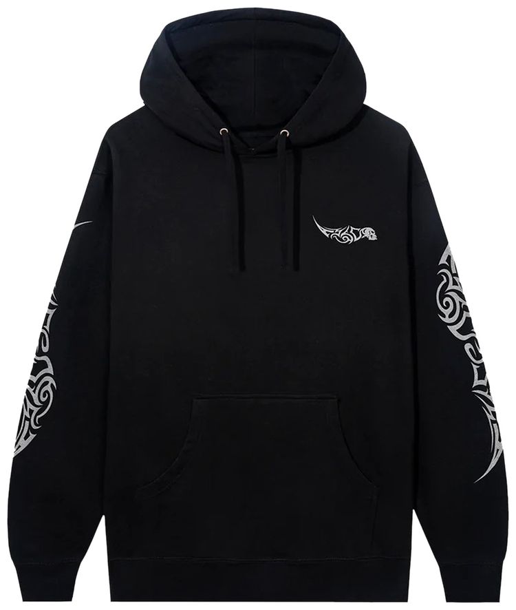 Anti Social Social Club I Get Into It Tie Dye Hoodie Black