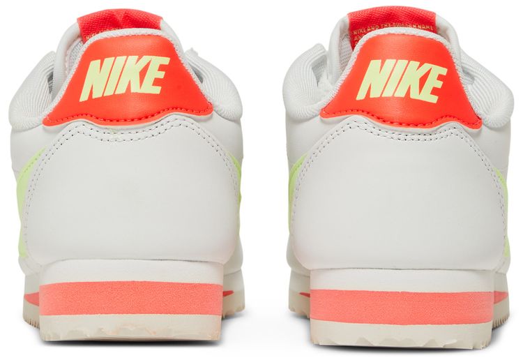 Nike Wmns Classic Cortez Leather Volt Flash Crimson