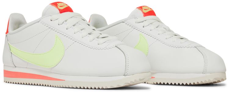 Nike Wmns Classic Cortez Leather Volt Flash Crimson