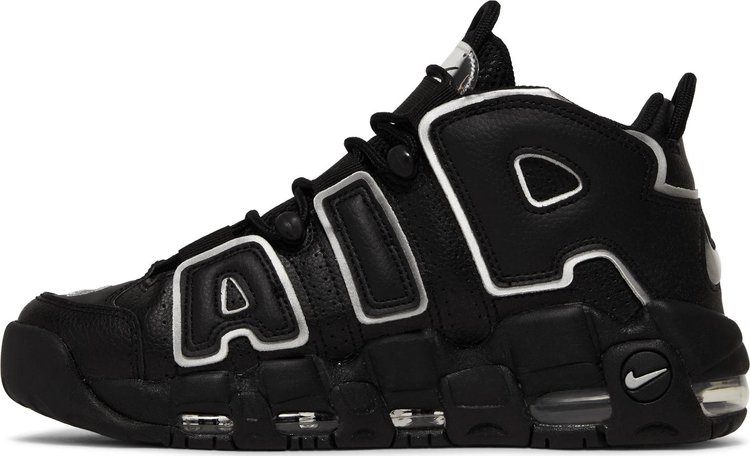 Wmns Air More Uptempo Black Metallic Silver