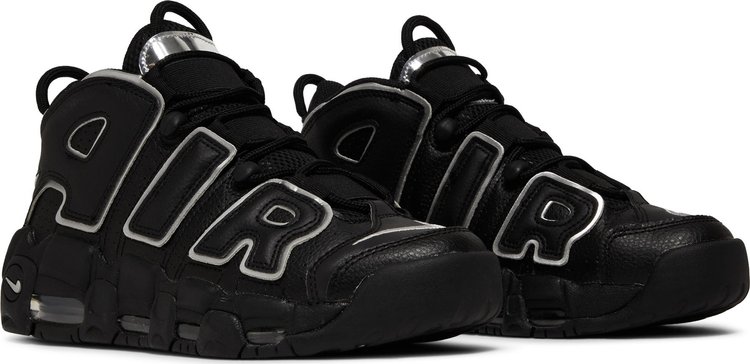 Wmns Air More Uptempo Black Metallic Silver