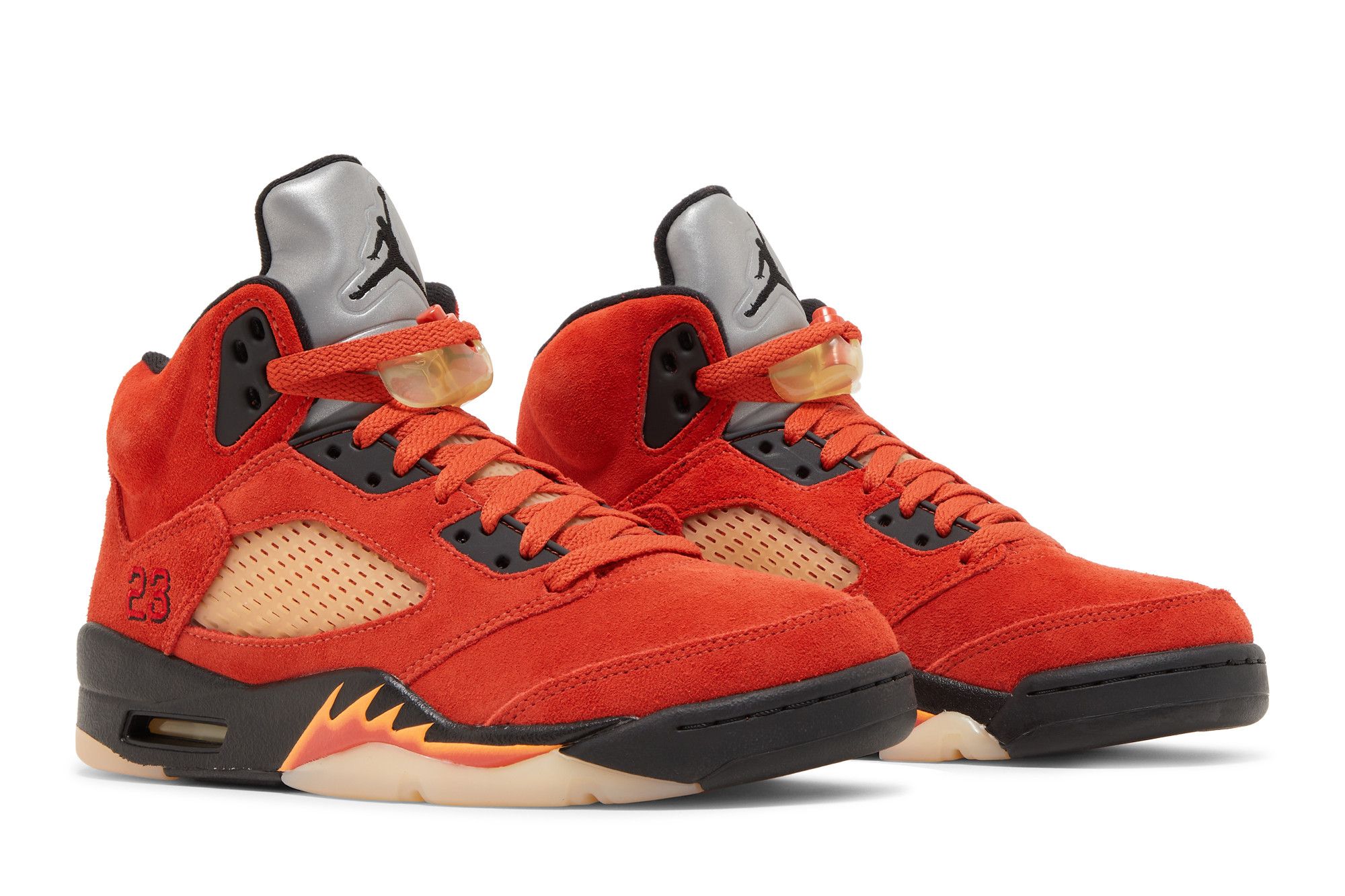 Air jordan 5 retro raging bull red suede new arrivals