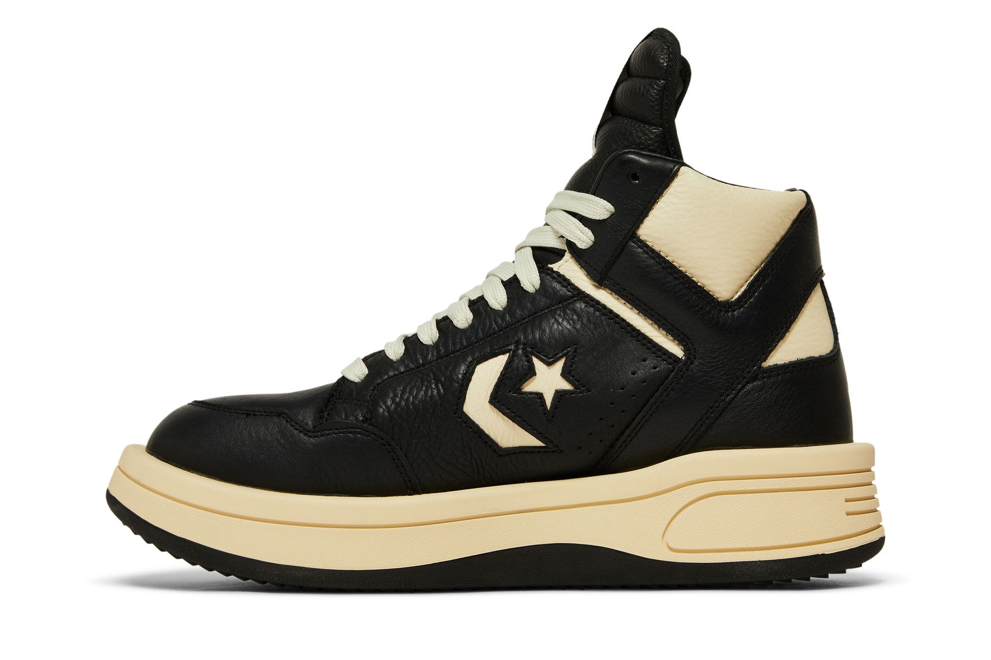 Buy Rick Owens x DRKSHDW TURBOWPN Mid 'Black Cloud Cream
