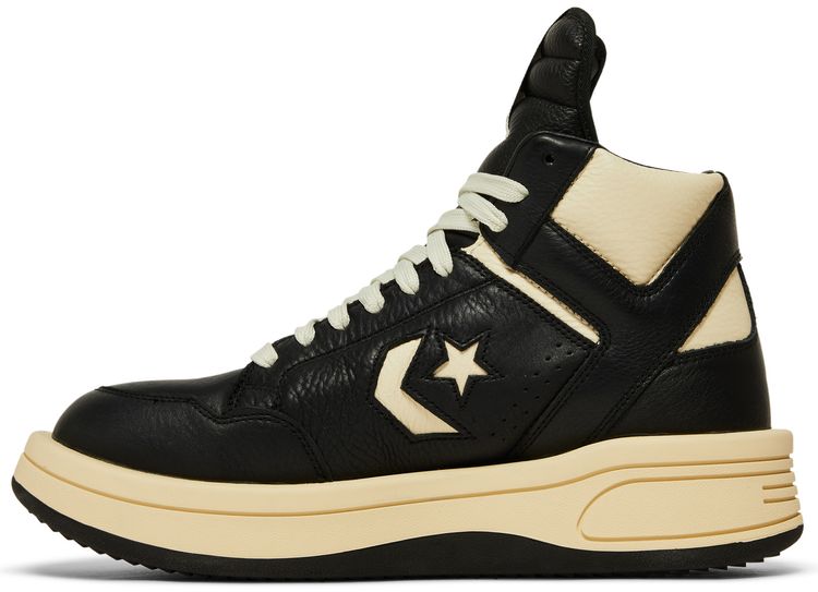 Rick Owens x DRKSHDW TURBOWPN Mid Black Cloud Cream