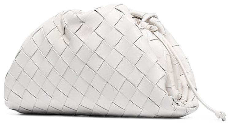 Bottega Veneta Mini Pouch Bag WhiteSilver
