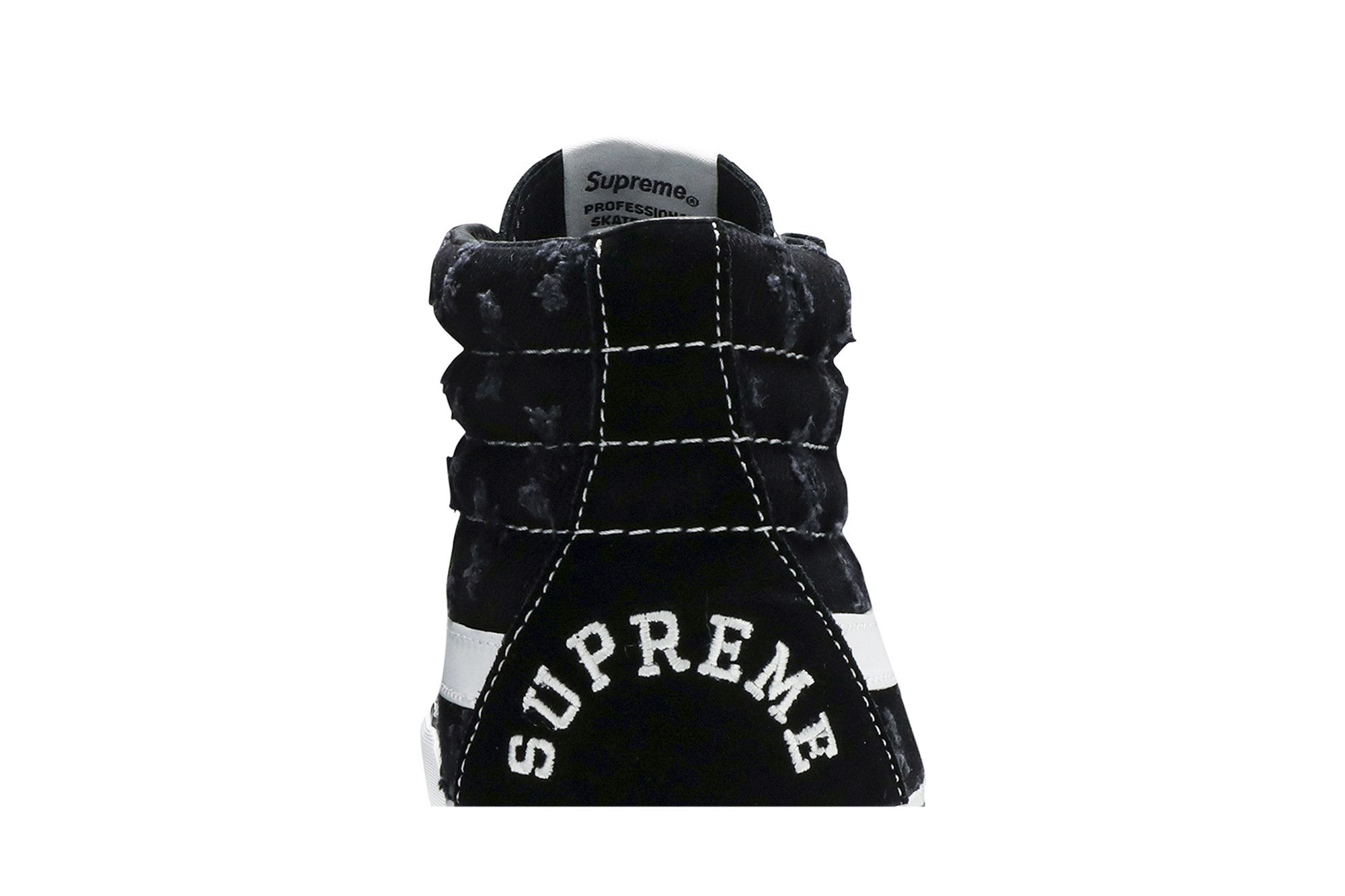 Buy Supreme x Sk8-Hi 'Black Hole Punch Denim' - VN0A38Z32DC