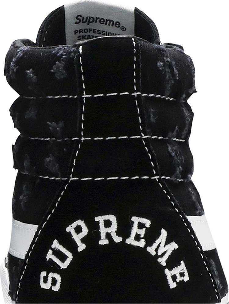 Supreme x Sk8 Hi Black Hole Punch Denim