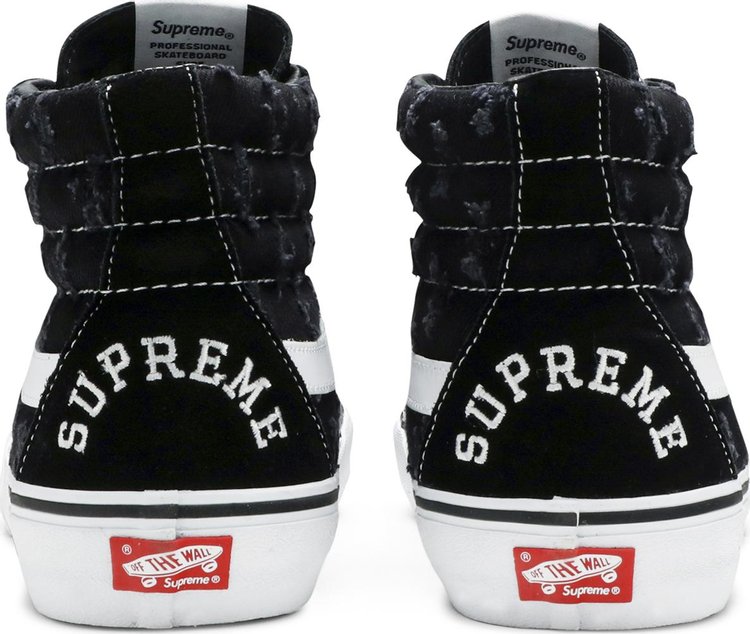 Supreme x Sk8 Hi Black Hole Punch Denim