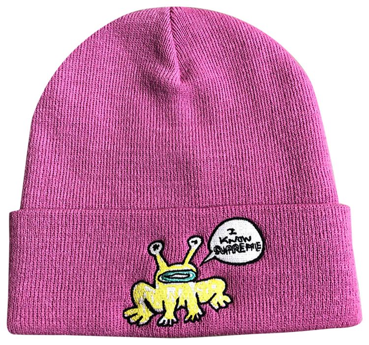 Supreme x Daniel Johnston Beanie Fuchsia