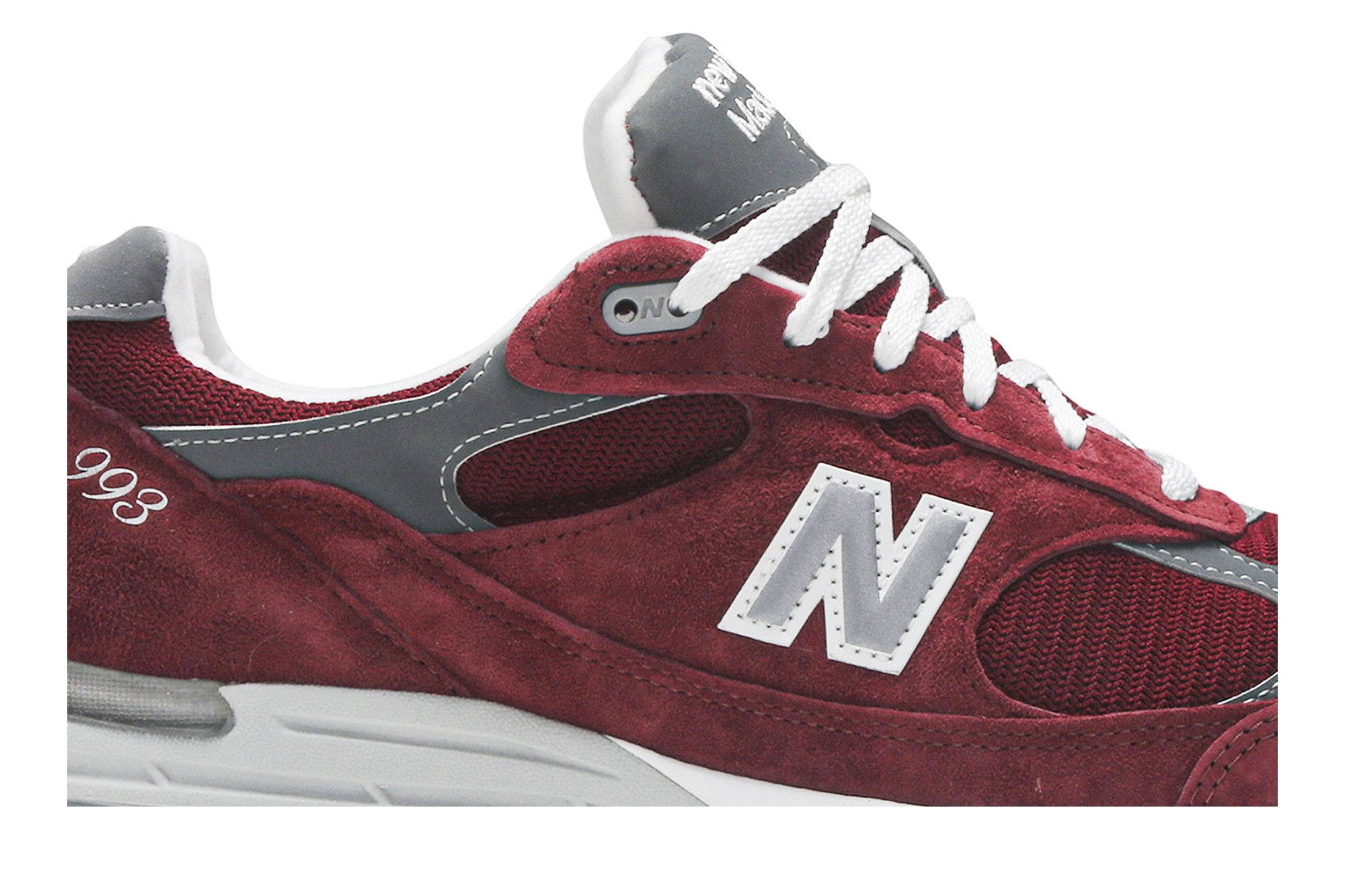 Burgundy new balance 993 top