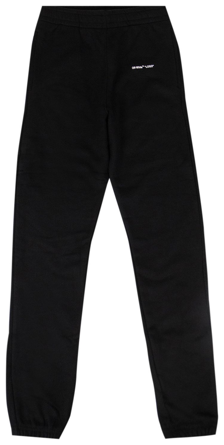 Off White Logo Sweat Pant Black