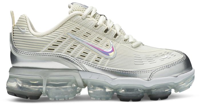 vapormax 360 cream and silver