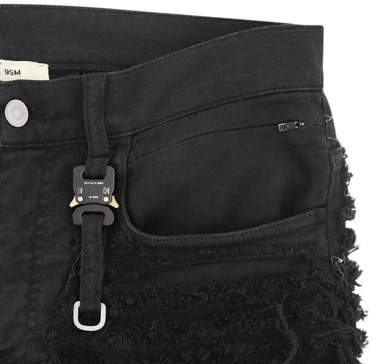 1017 ALYX 9SM 5 Pocket Blackmeans Pants Black