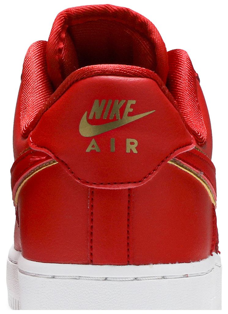 Nike Wmns Air Force 1 Low Red Gold Swoosh