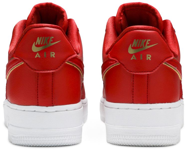 Nike Wmns Air Force 1 Low Red Gold Swoosh