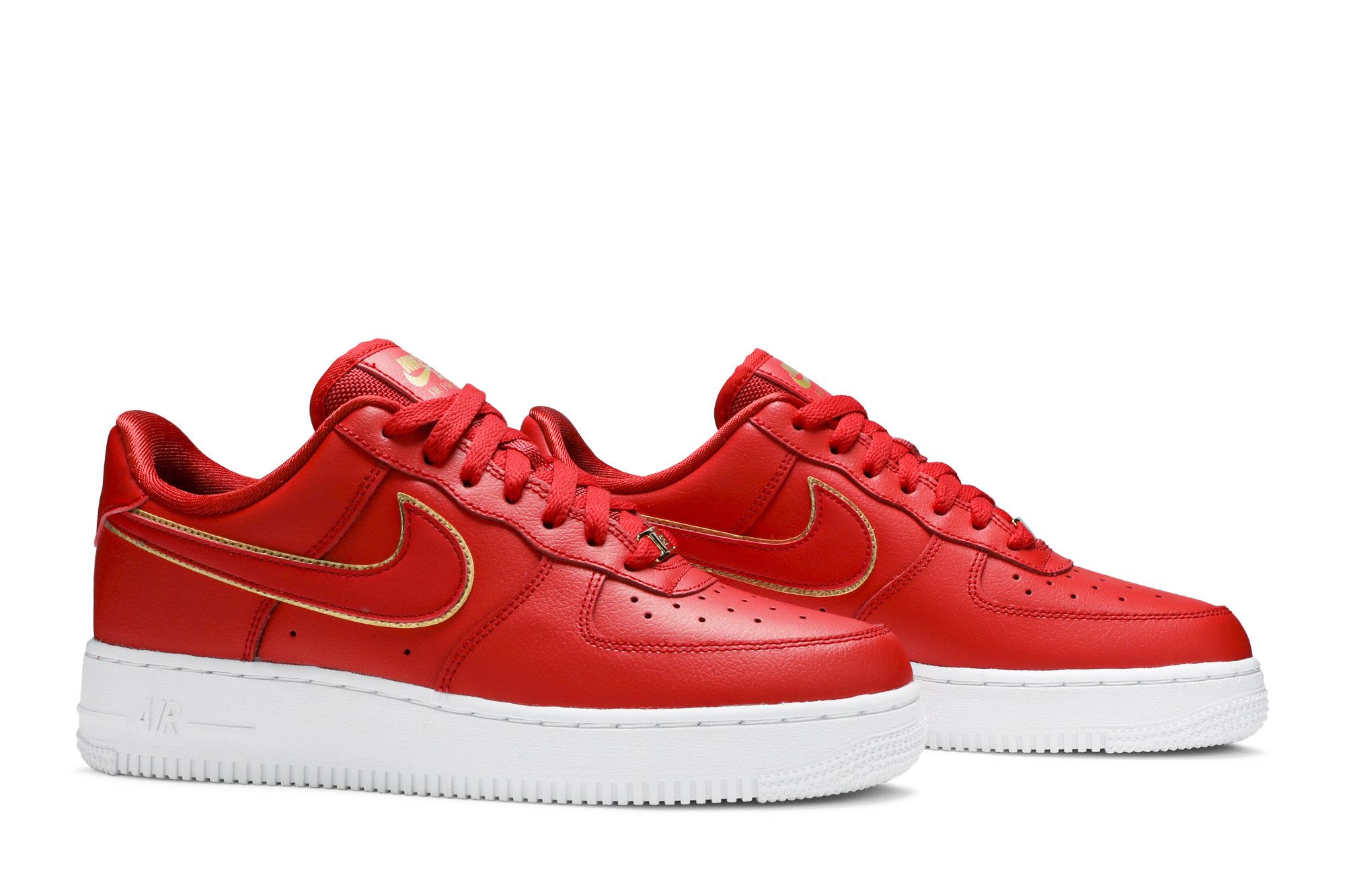 Buy Wmns Air Force 1 Low Red Gold Swoosh AO2132 602 GOAT CA