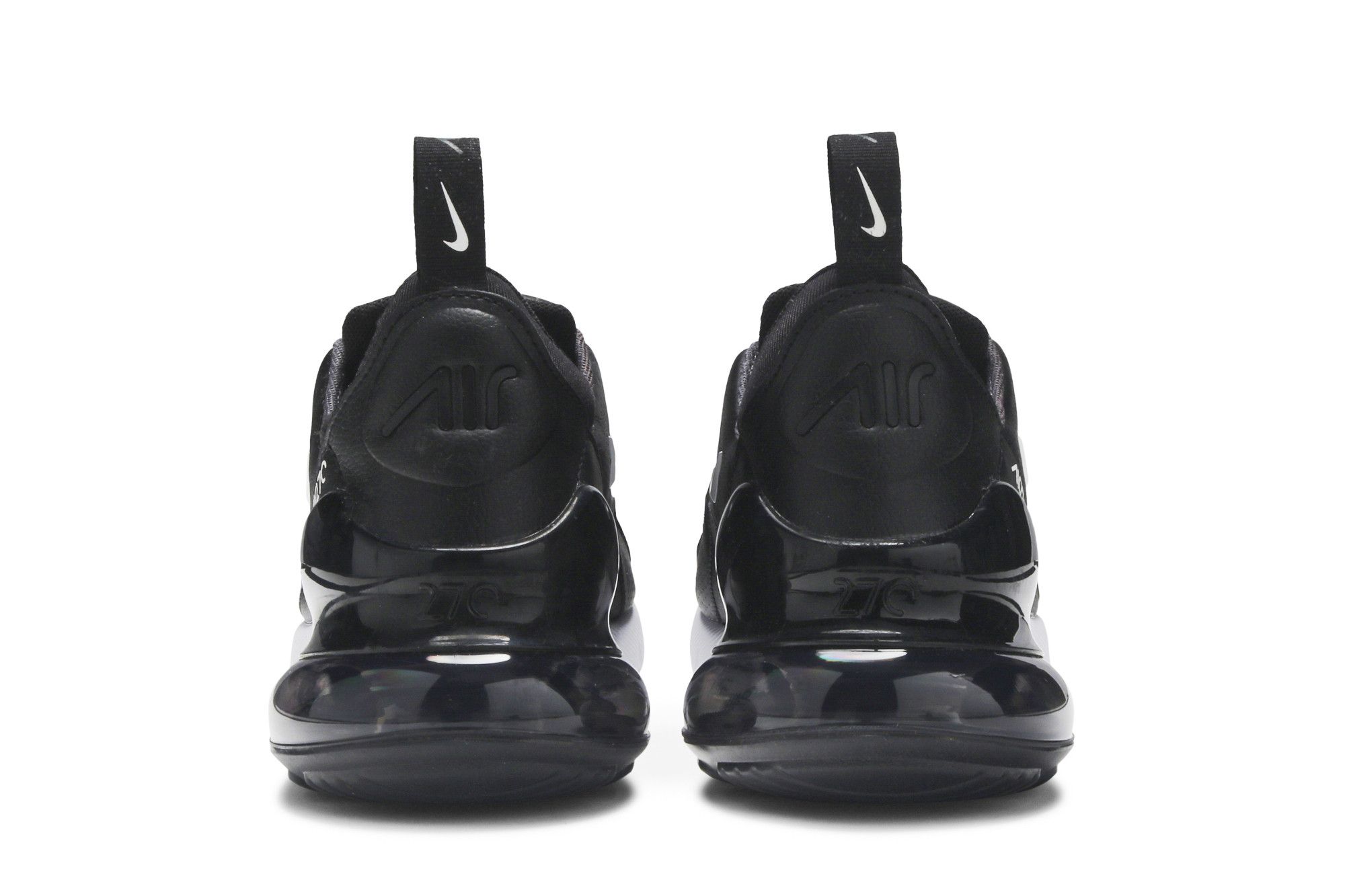 Nike Men s Air Max 270 Premium Leather Casual Shoes Black Size 10.5