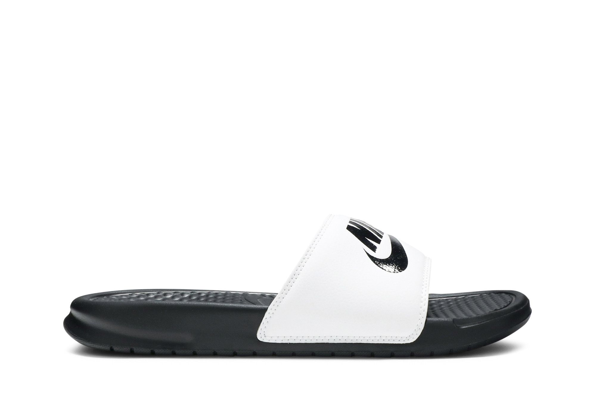 White on sale sliders nike