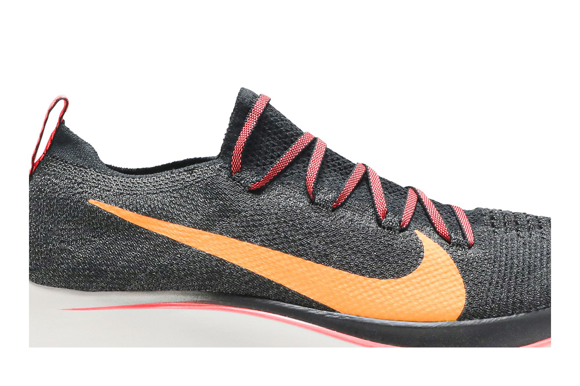 Nike zoom fly flyknit black flash crimson clearance