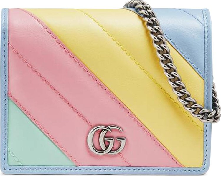 Gucci GG Marmont Card Case 'Multicolored Pastel'