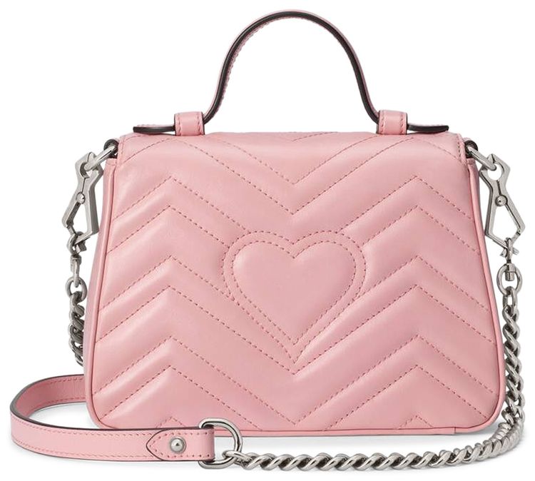 Gucci GG Marmont Mini Top Handle Bag Wild Rose
