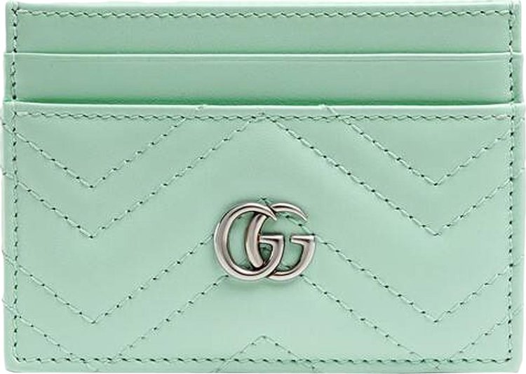Gucci Green Matelassé Leather GG Marmont Card Case at 1stDibs  gucci  marmont card case, gucci wallet green, green gucci card holder