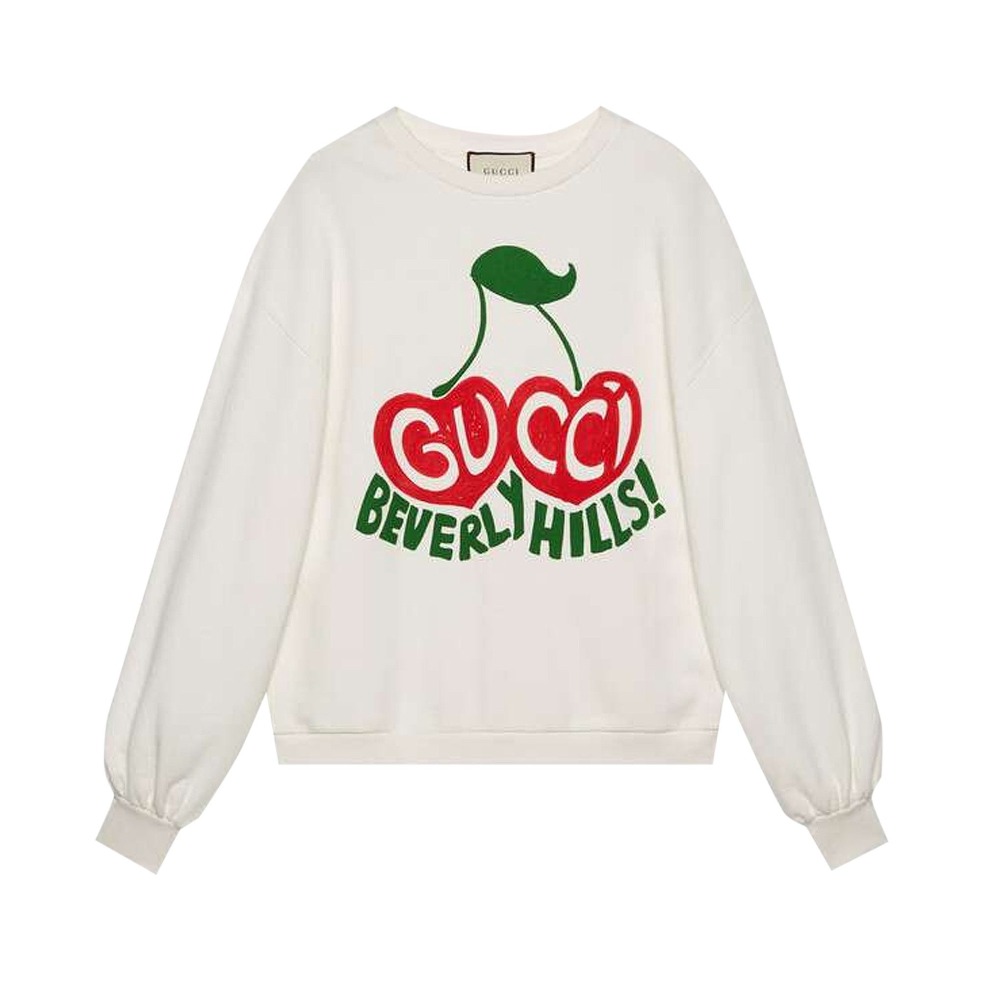 Buy Gucci Beverly Hills Cherry Print Sweatshirt 'Sunlight