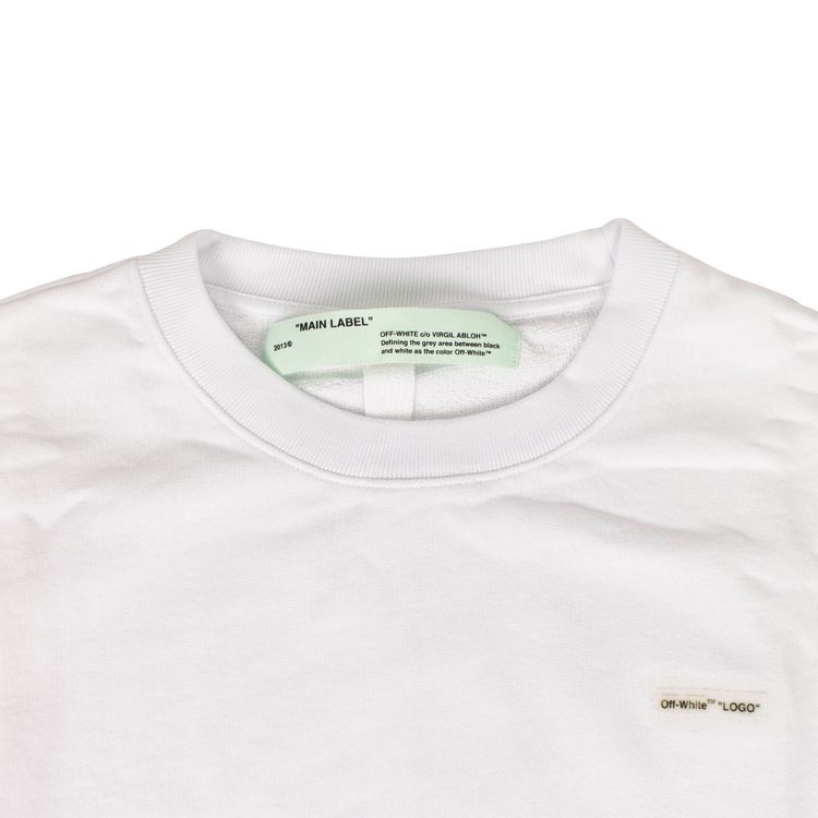 Off White Basic Logo Crewneck Sweatshirt White