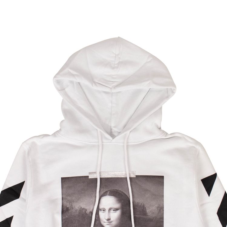 Off White Mona Lisa Hooded Sweatshirt White