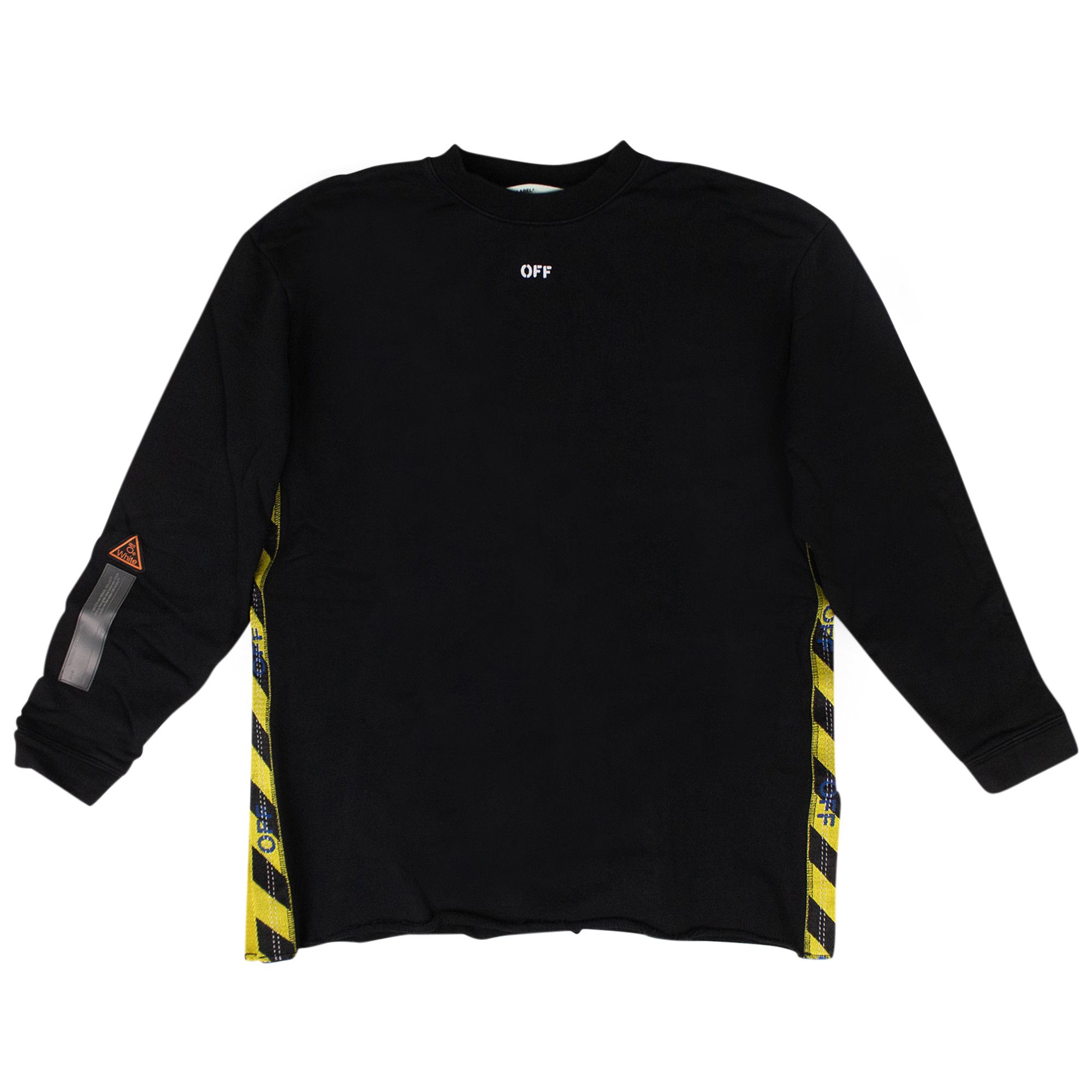 Off white yellow tape hoodie new arrivals