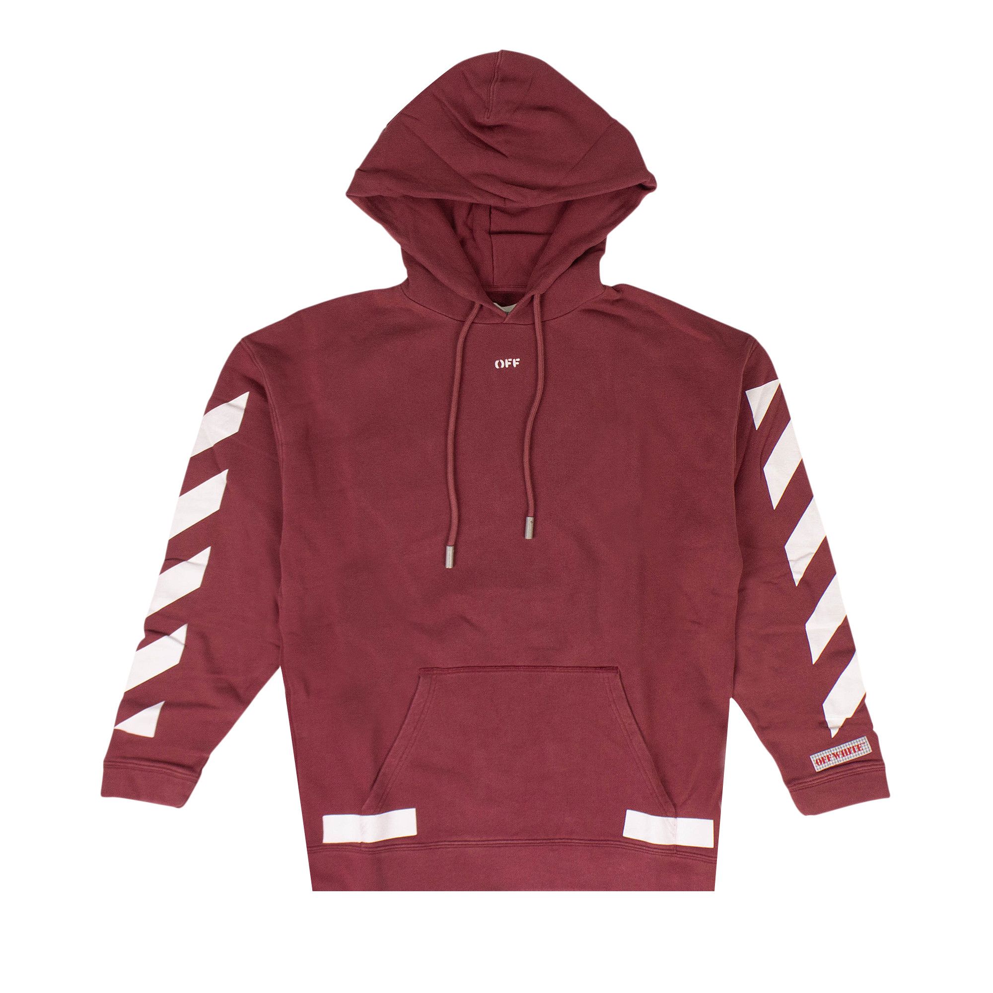 Buy Off White Diags Arrows Hooded Sweatshirt Red