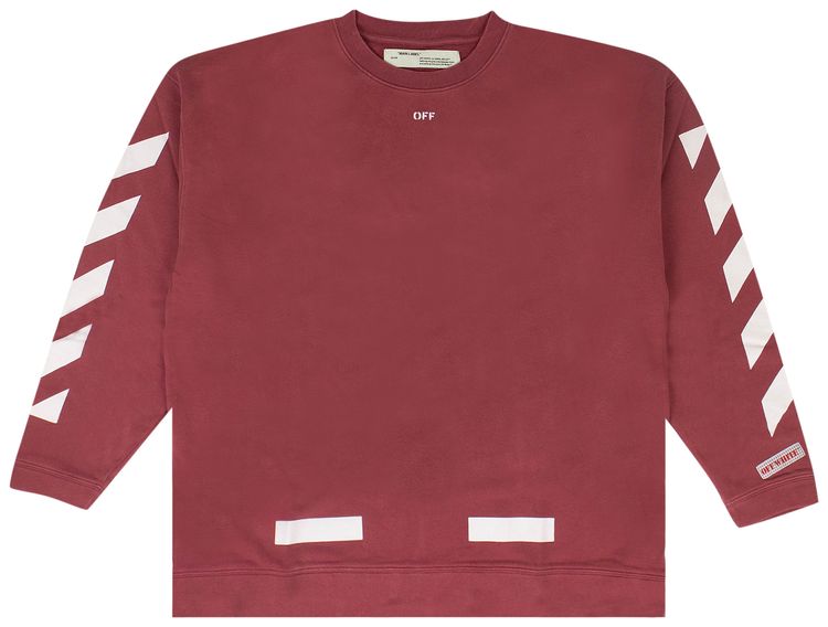Off White Diags Arrows Sweatshirt Red
