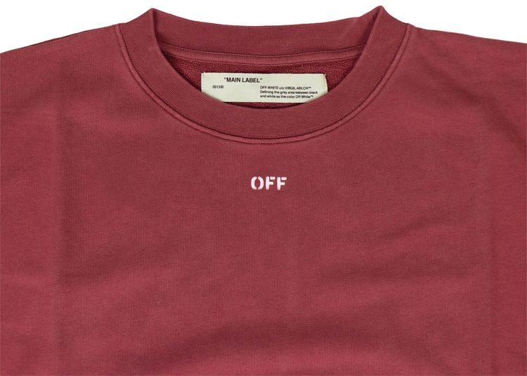 Off White Diags Arrows Sweatshirt Red
