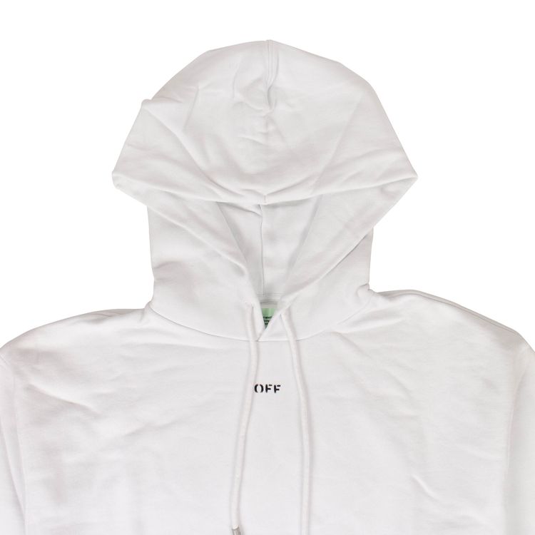 Off White Photocopy Hooded Sweatshirt White