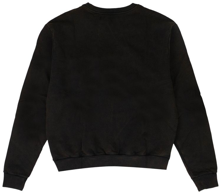 Off White Faded I Only Smoke Sweatshirt Black