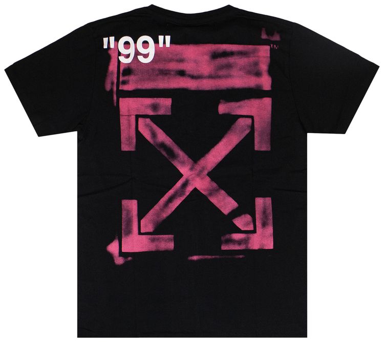 Off White Stencil Arrow Oversized T Shirt Black