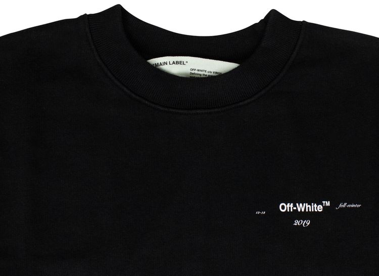 Off White 3D Logo Pullover Sweater Black
