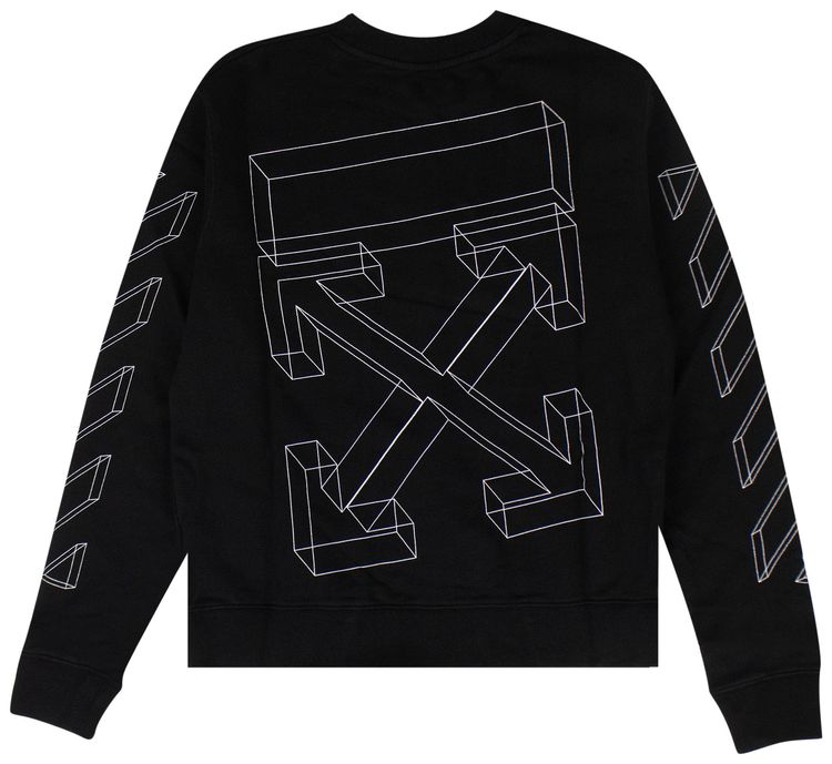 Off White 3D Logo Pullover Sweater Black