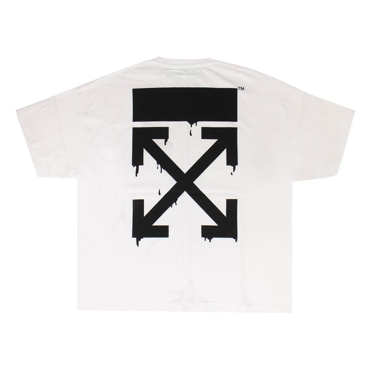 Off White Bart Peace Oversized T Shirt White