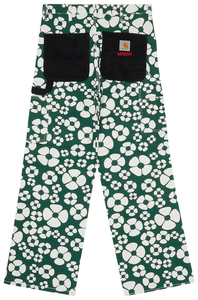 Marni x Carhartt WIP Womens Trousers Forest Green