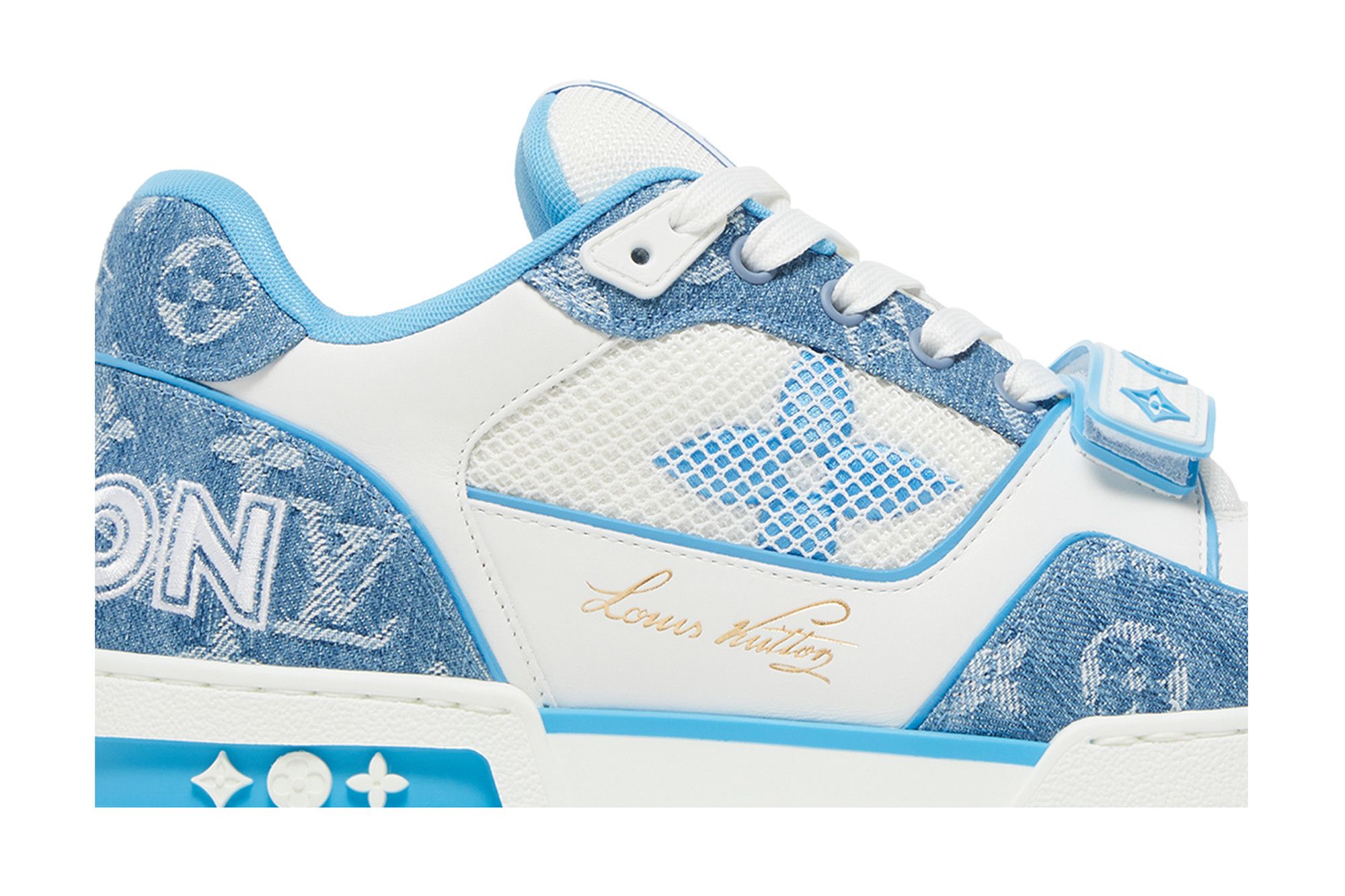 Louis vuitton trainers blue hotsell