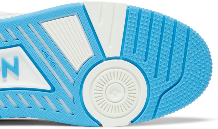 Louis Vuitton Trainer Low Velcro Strap   Light Blue Monogram Denim