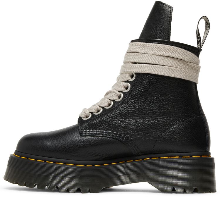 Dr Martens x Rick Owens Strobe 1460 Quad Sole Jumbo Lace Boot Black