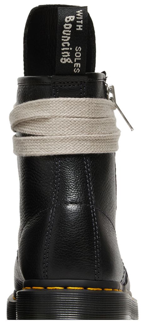 Dr Martens x Rick Owens Strobe 1460 Quad Sole Jumbo Lace Boot Black