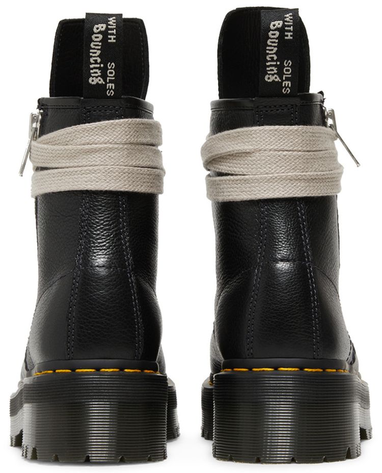 Dr Martens x Rick Owens Strobe 1460 Quad Sole Jumbo Lace Boot Black