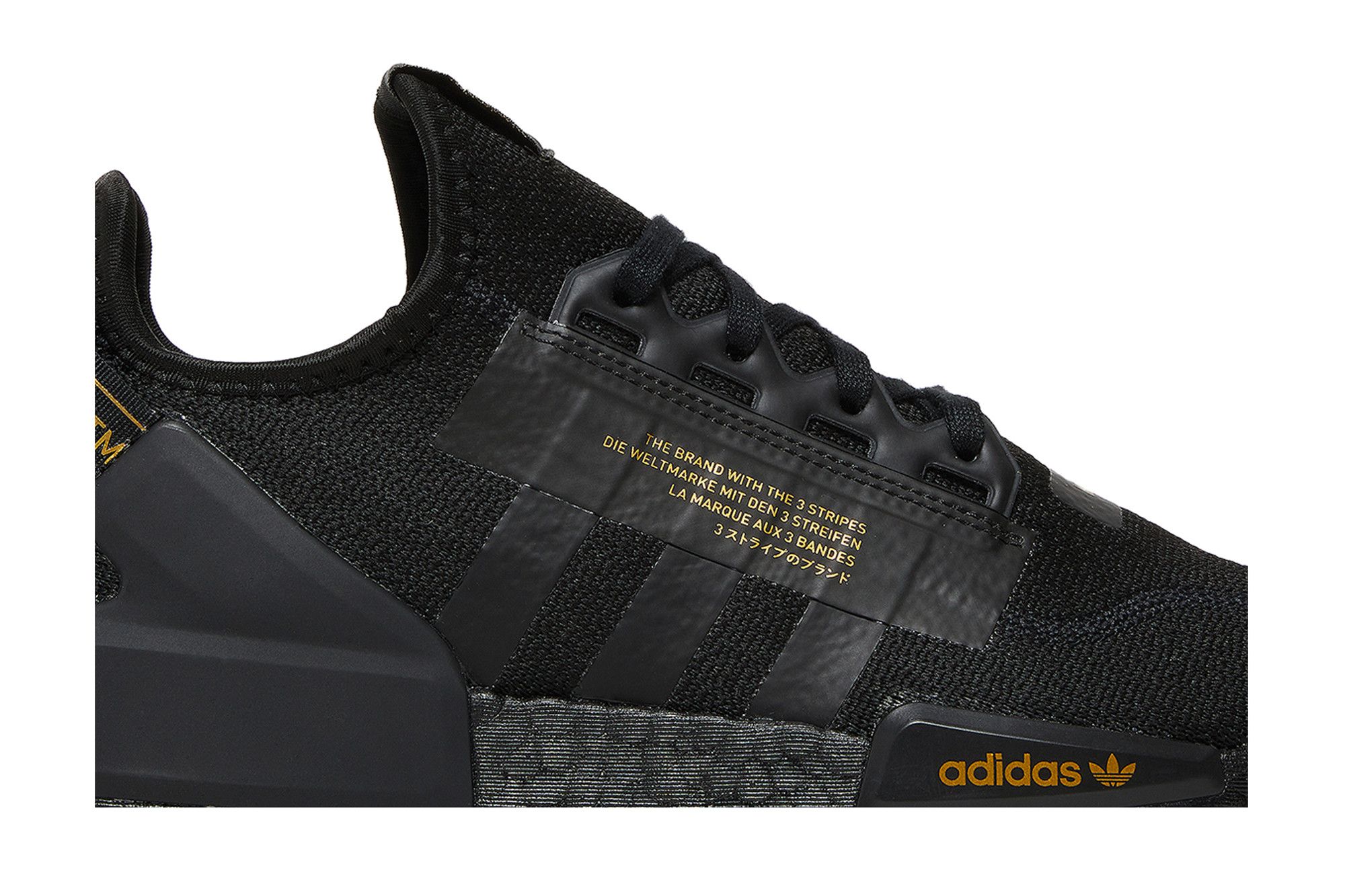 Black and gold nmd shop